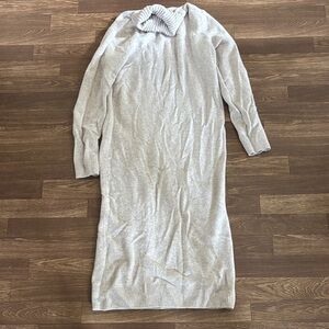 GAP Light Gray Turtleneck Sweater Dress